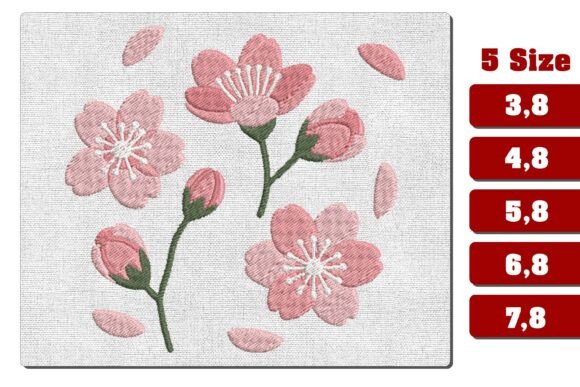 Download Cherry Blossom Machine Embroidery File - Machine embroidery file Collection