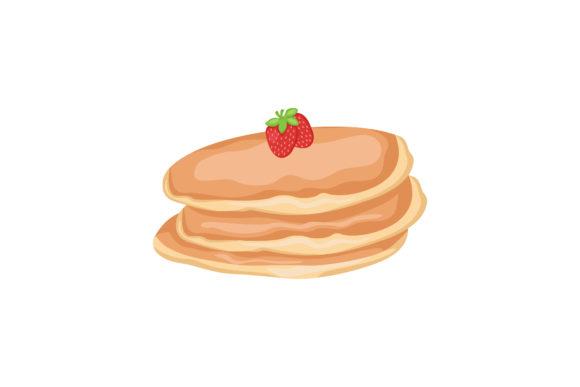 Download Original Pancake Strawberry Illustration - Berry Collection