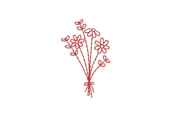 Download Flower Bouquet Machine Embroidery File - Machine embroidery file Collection