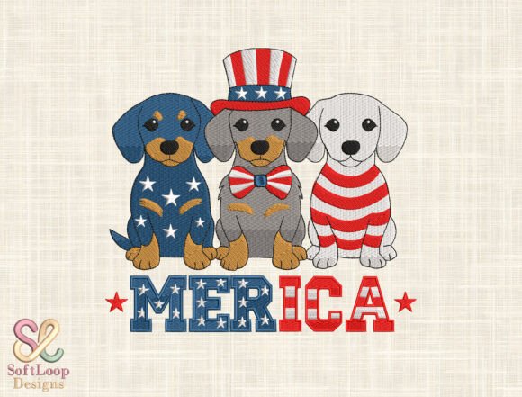 Download USA 4th of July Machine Embroidery File - Machine embroidery file Collection