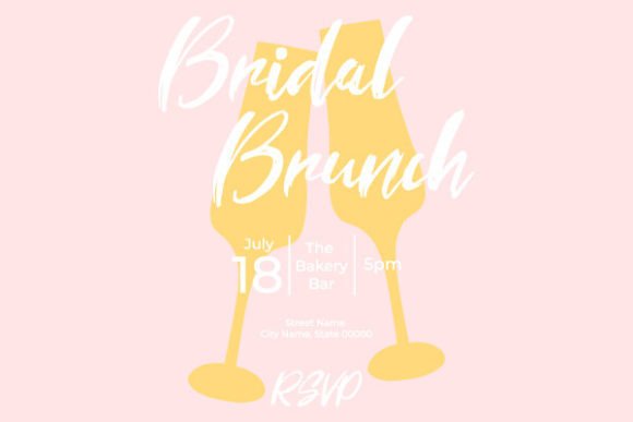 Download Invitational Bridal Brunch with Glasses - Brunch Collection