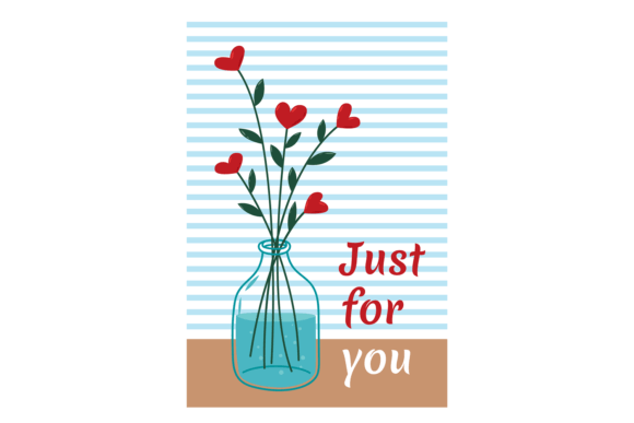 Download Just for You Card. Romantic Design Templ - Card Collection