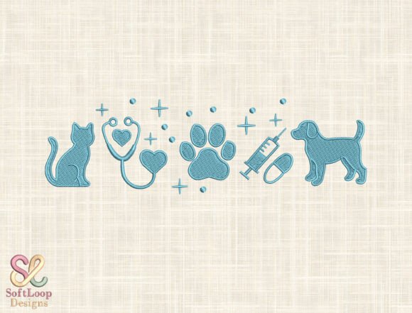 Download Dog &amp; Cat Machine Embroidery File - Machine embroidery file Collection