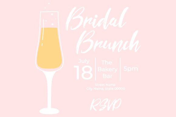 Download Invitational Bridal Brunch with Glasses - Brunch Collection