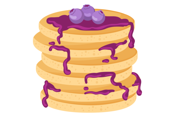 Download Blueberry Jam on Pancake Stack. Food Car - Berry Collection